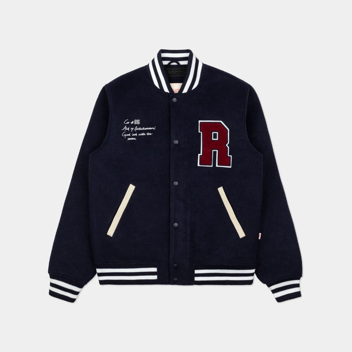 GIUBBINO REVOLUTION VARSITY JACKET BLU
