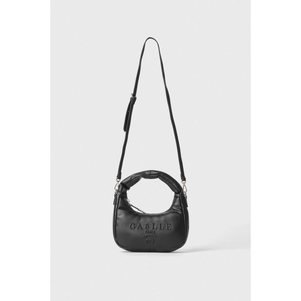 Gaëlle Paris Mini Shouler Strap Ecopelle Liscio Nero