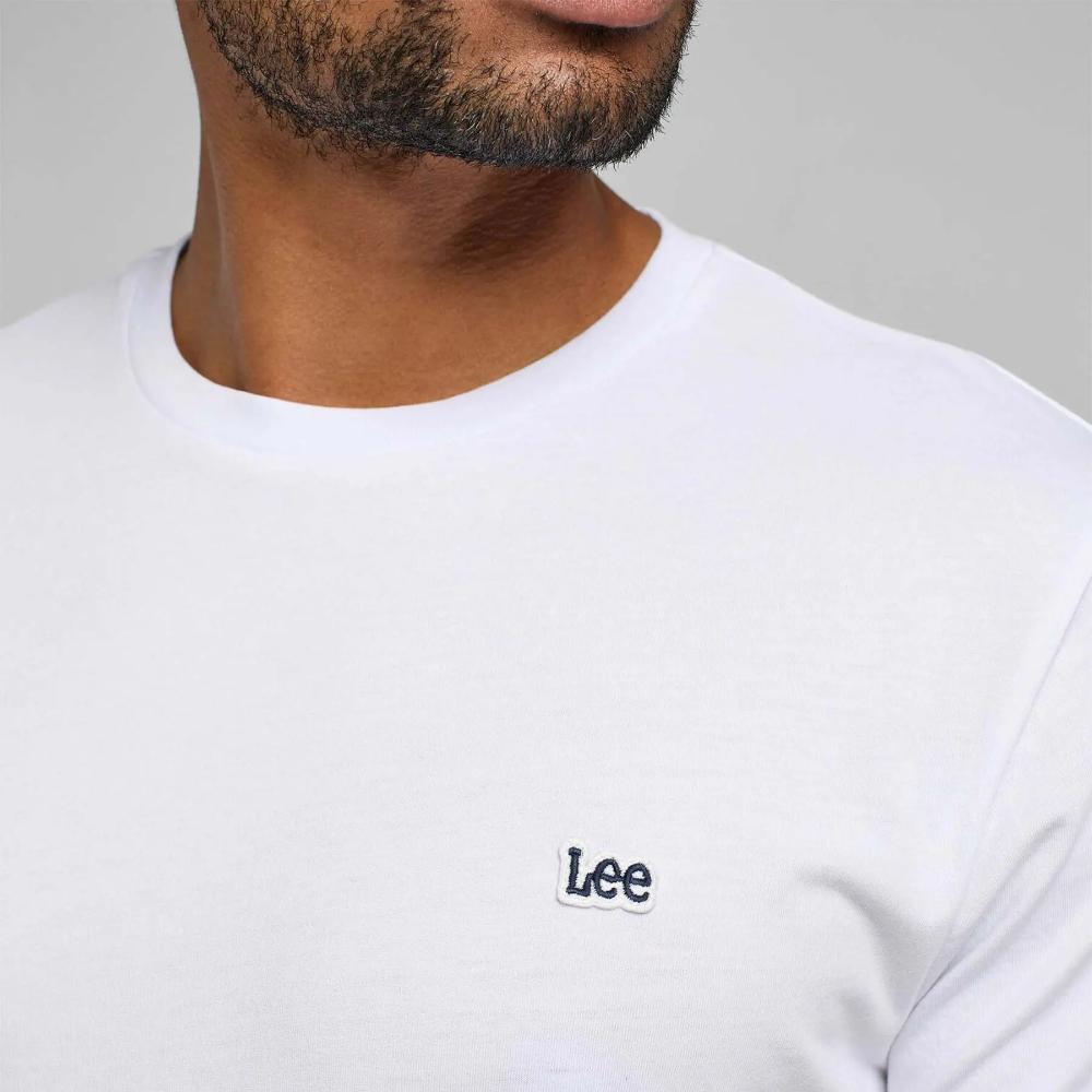 Lee T-shirt Patch Logo Bianco