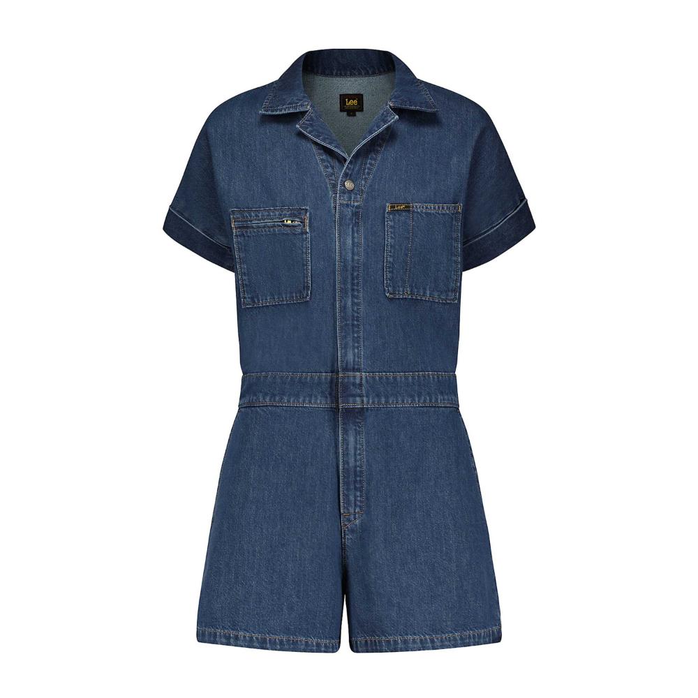 Lee Tuta Corta Short Union-All Denim Donna