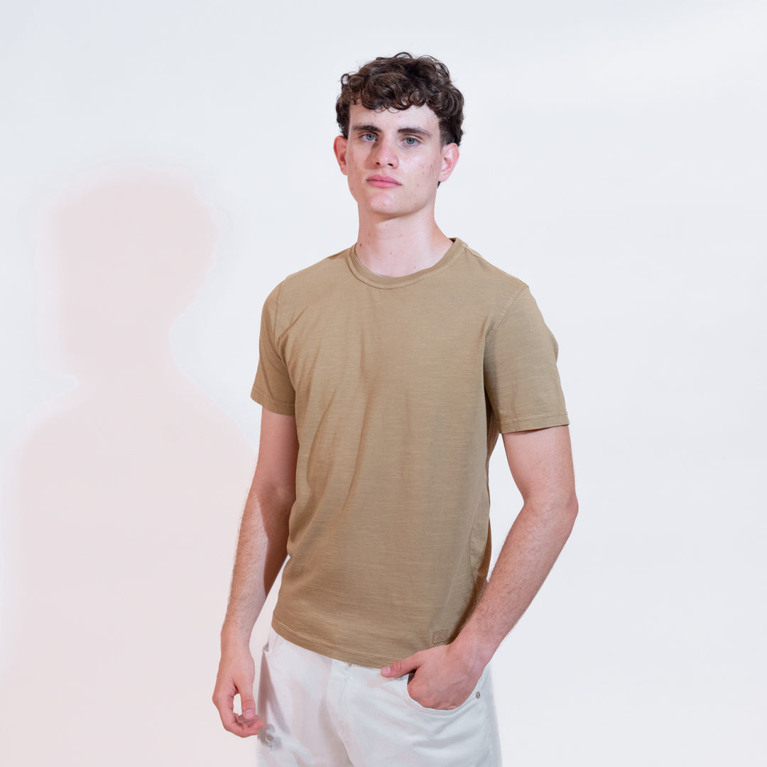 Bl'ker T-shirt Fiammata Uomo Kakhi Green