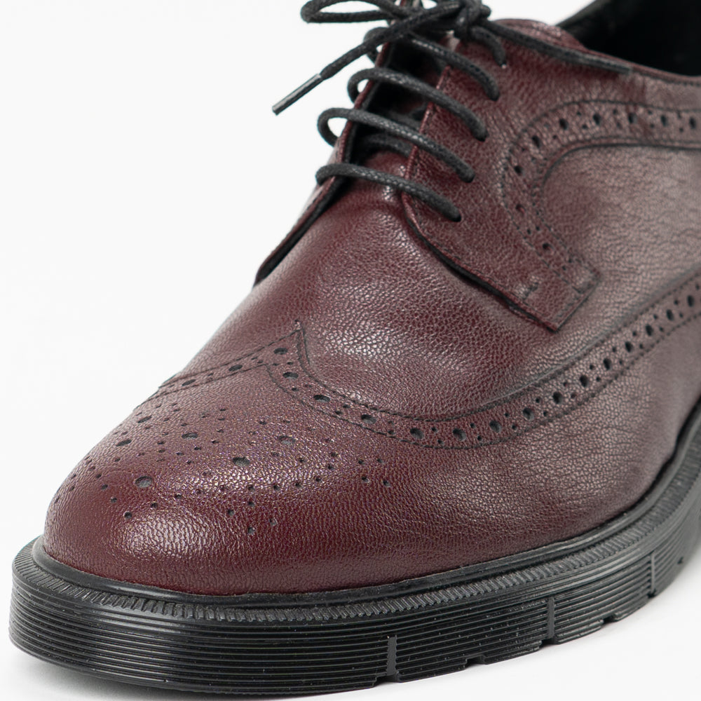 Scarpa E.C. In Pelle Duilio Bordeaux