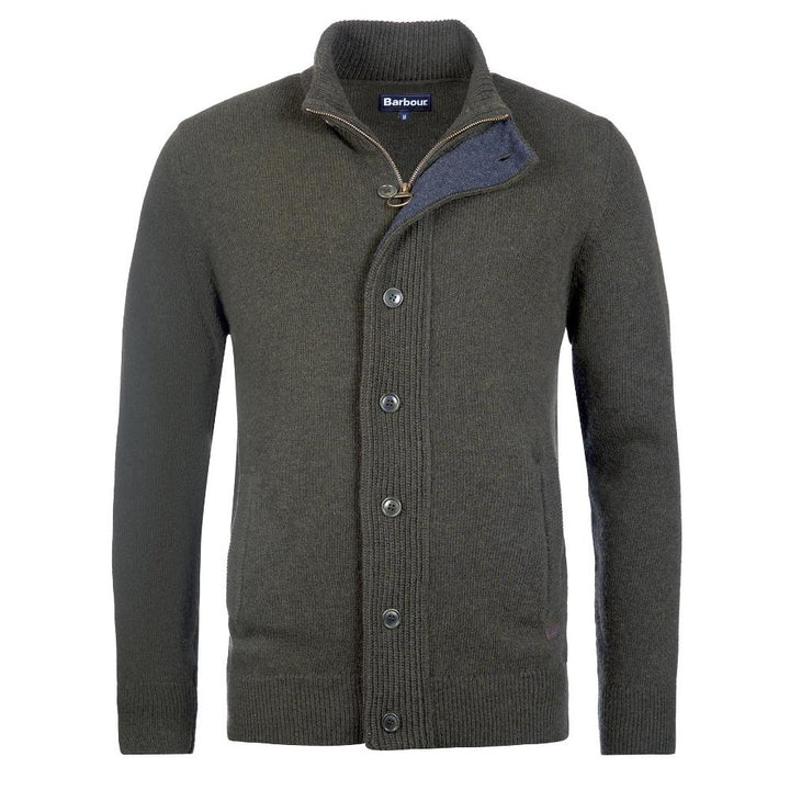 Barbour Maglione con zip Patch Seaweed