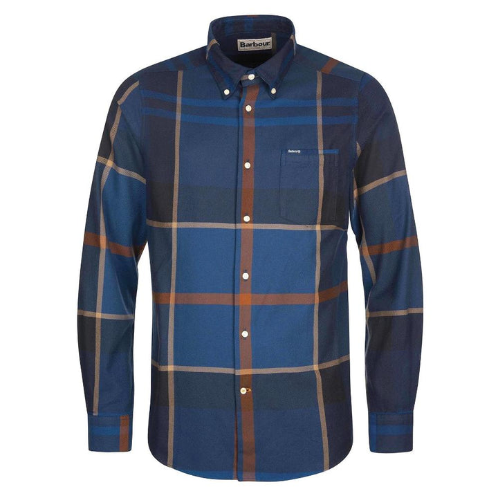 Barbour Camicia Dunoon Taglio Sartoriale Midnight Tartan