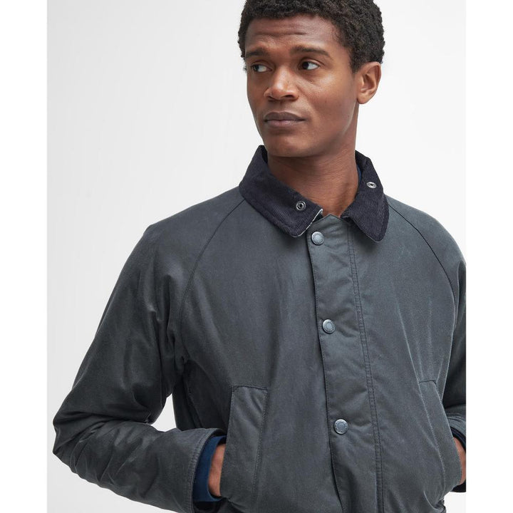 Barbour Giacca cerata Ambleside Grey/Navy