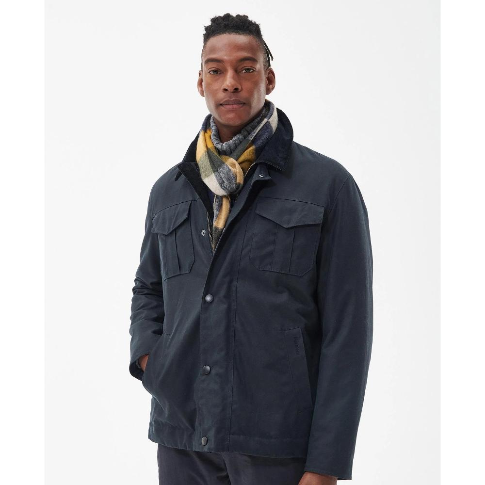 Barbour Sciarpa Tattersall Grande Forest Mist