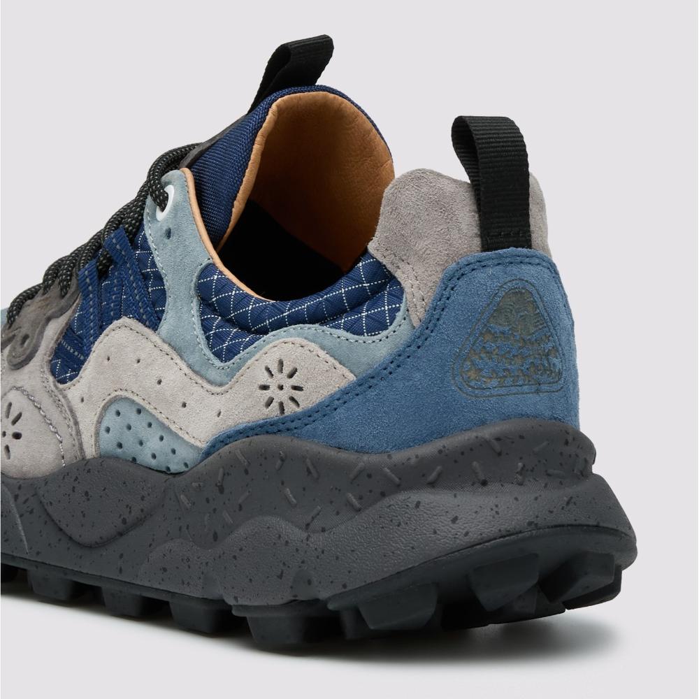 Sneakers Flower Mountain Yamano 3 in suede e tessuto tecnico - Navy-Grigio