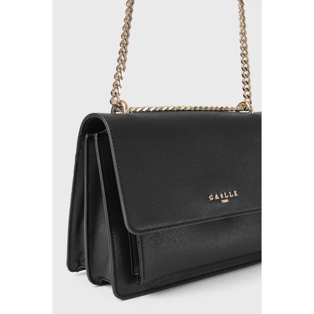 Gaëlle Paris Reg Shoulder Strap Ecopelle Saffiano Nero