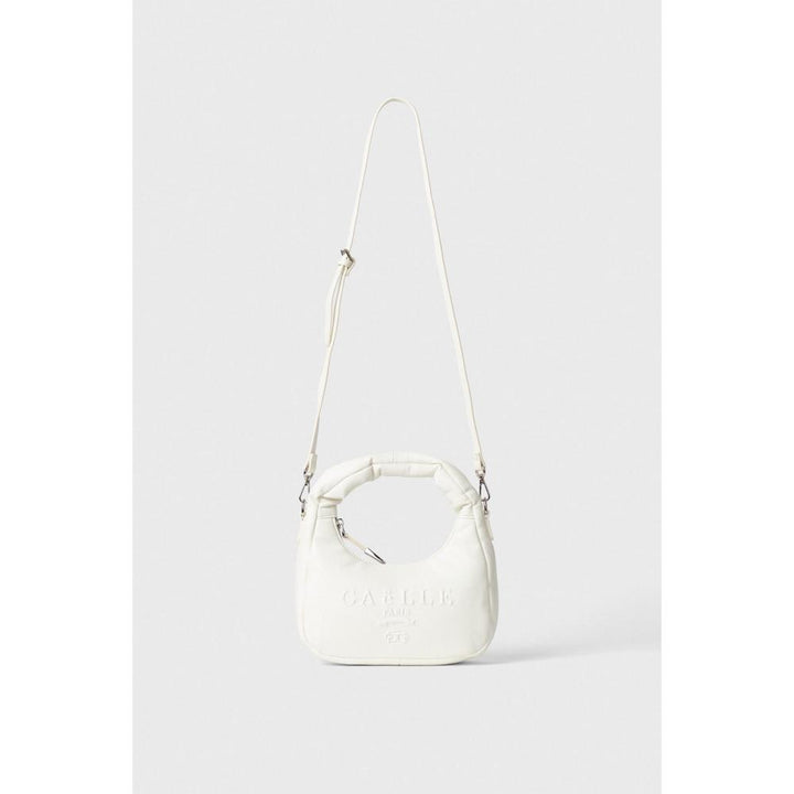 Gaëlle Paris Mini Shouler Strap Ecopelle Liscio Off White