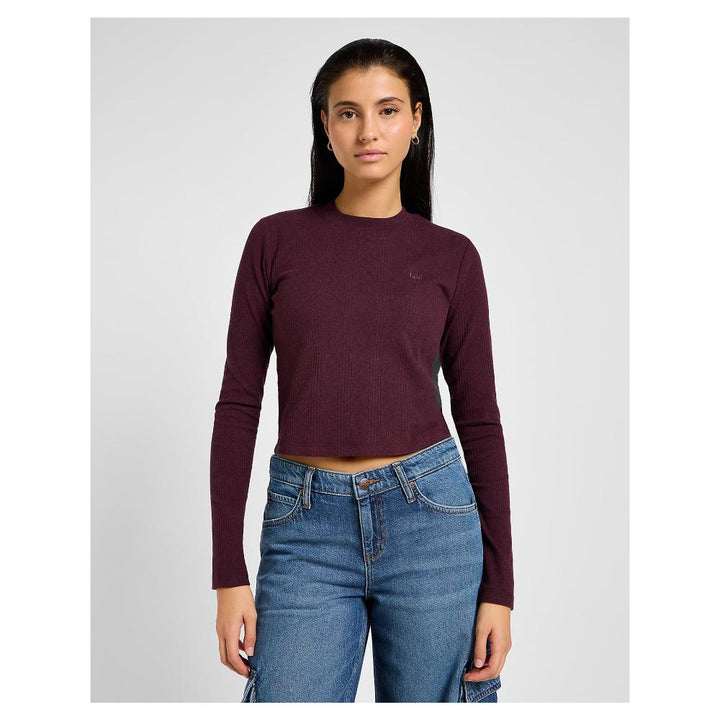 Lee Maglia Long Sleeve Cropped Viola