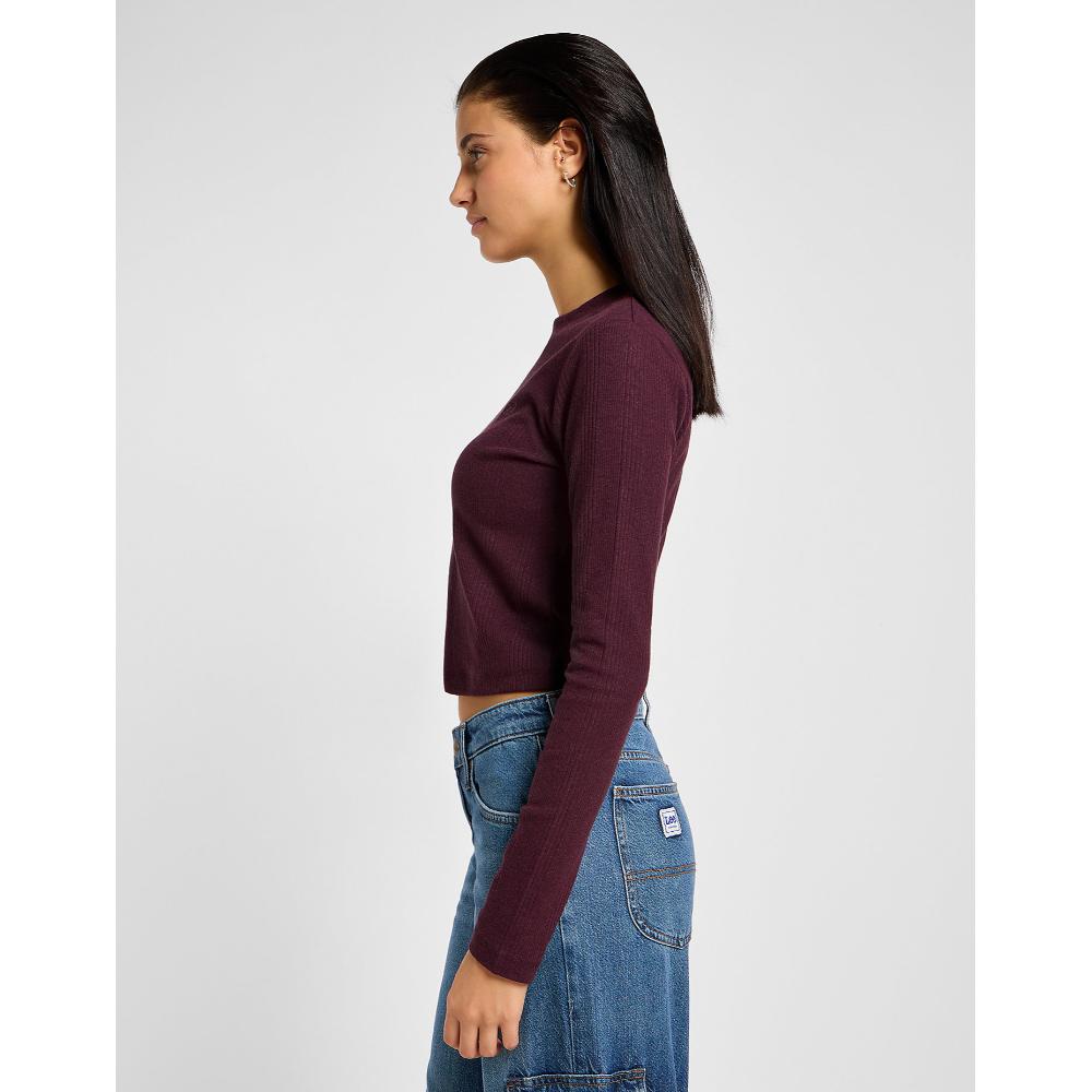 Lee Maglia Long Sleeve Cropped Viola