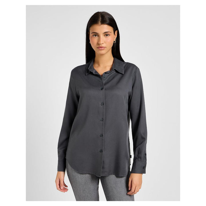 Lee Camicia Pocketless Shirt Dark Muted Gray