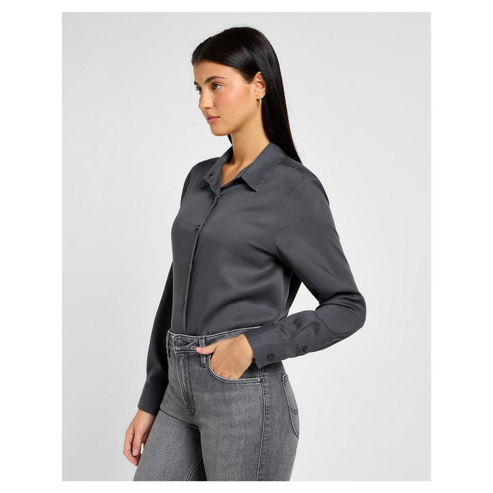 Lee Camicia Pocketless Shirt Dark Muted Gray