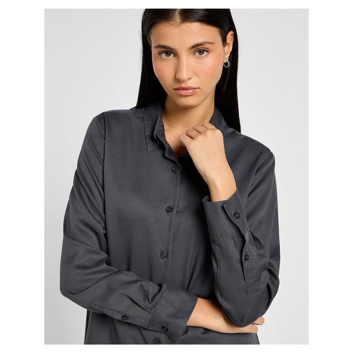 Lee Camicia Pocketless Shirt Dark Muted Gray