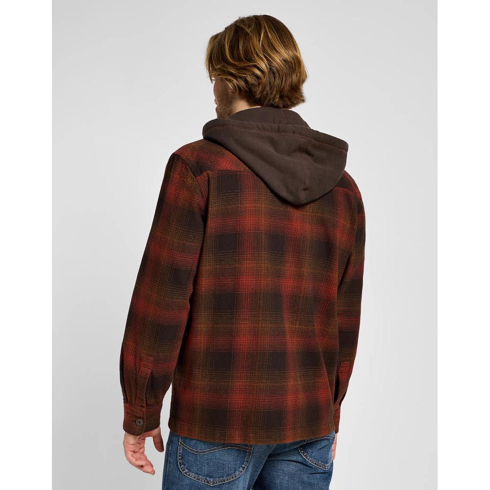 Lee Hooded Western Shirt in Espresso