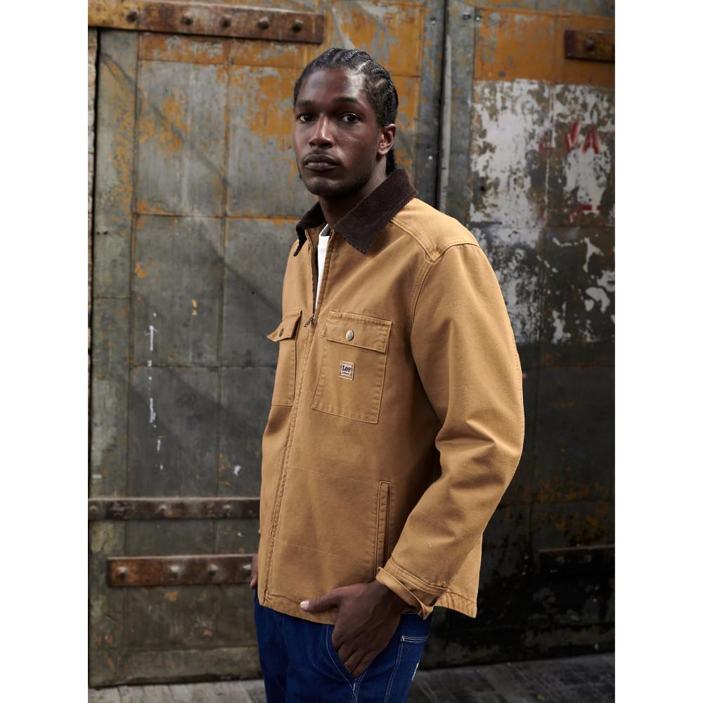 Lee Quilted Workwear Jacket in Glazed Ginger