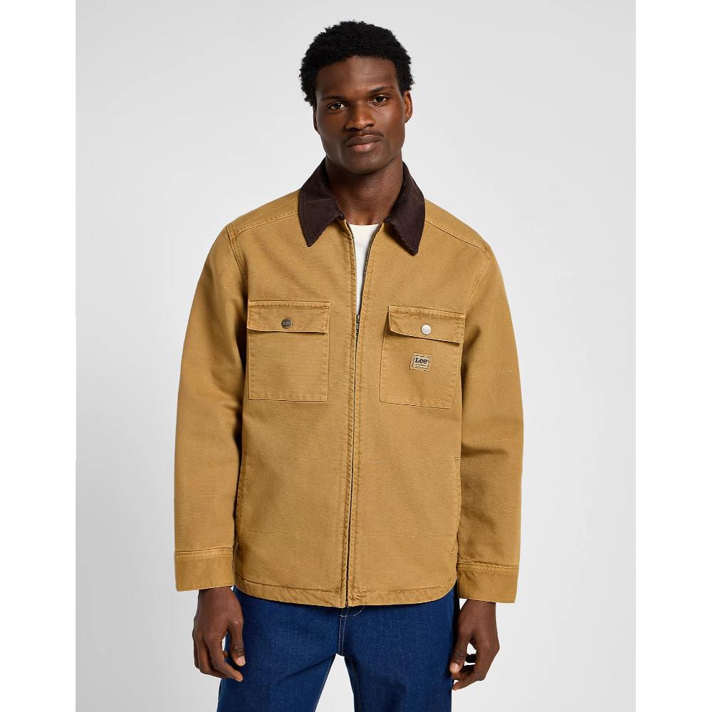 Lee Quilted Workwear Jacket in Glazed Ginger