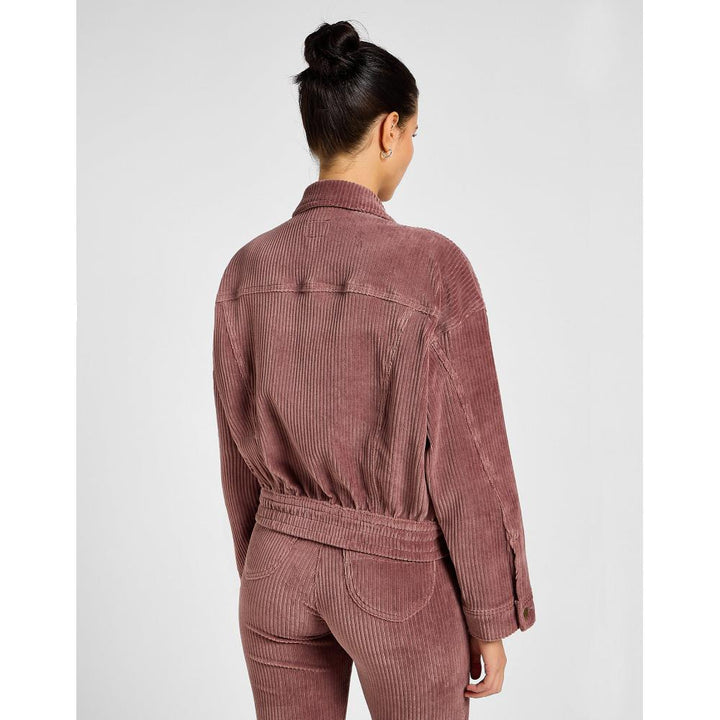 Lee Batwing Rider Jacket In Dreamy Mauve Rosa