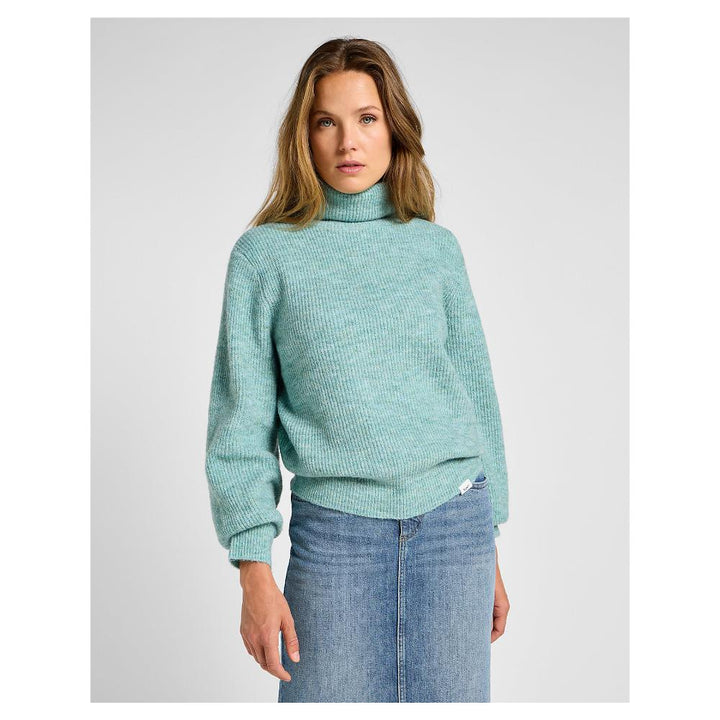 Lee Maglione Roll Neck Knit Pond Tiffany