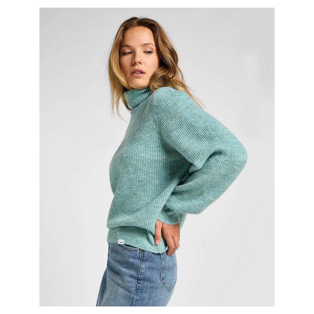 Lee Maglione Roll Neck Knit Pond Tiffany