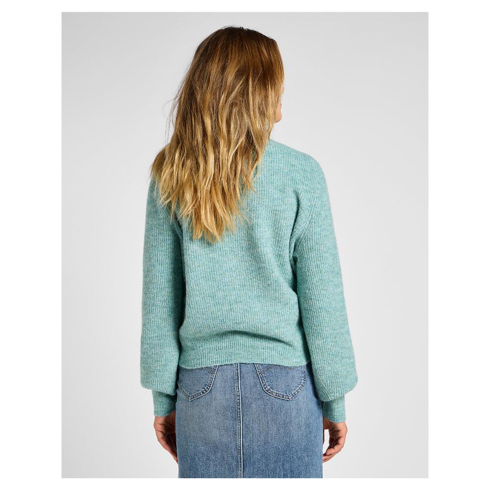 Lee Maglione Roll Neck Knit Pond Tiffany