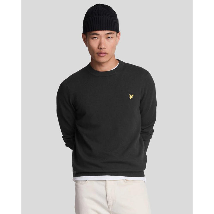 Lyle & Scott Maglione Cotton Merino Black