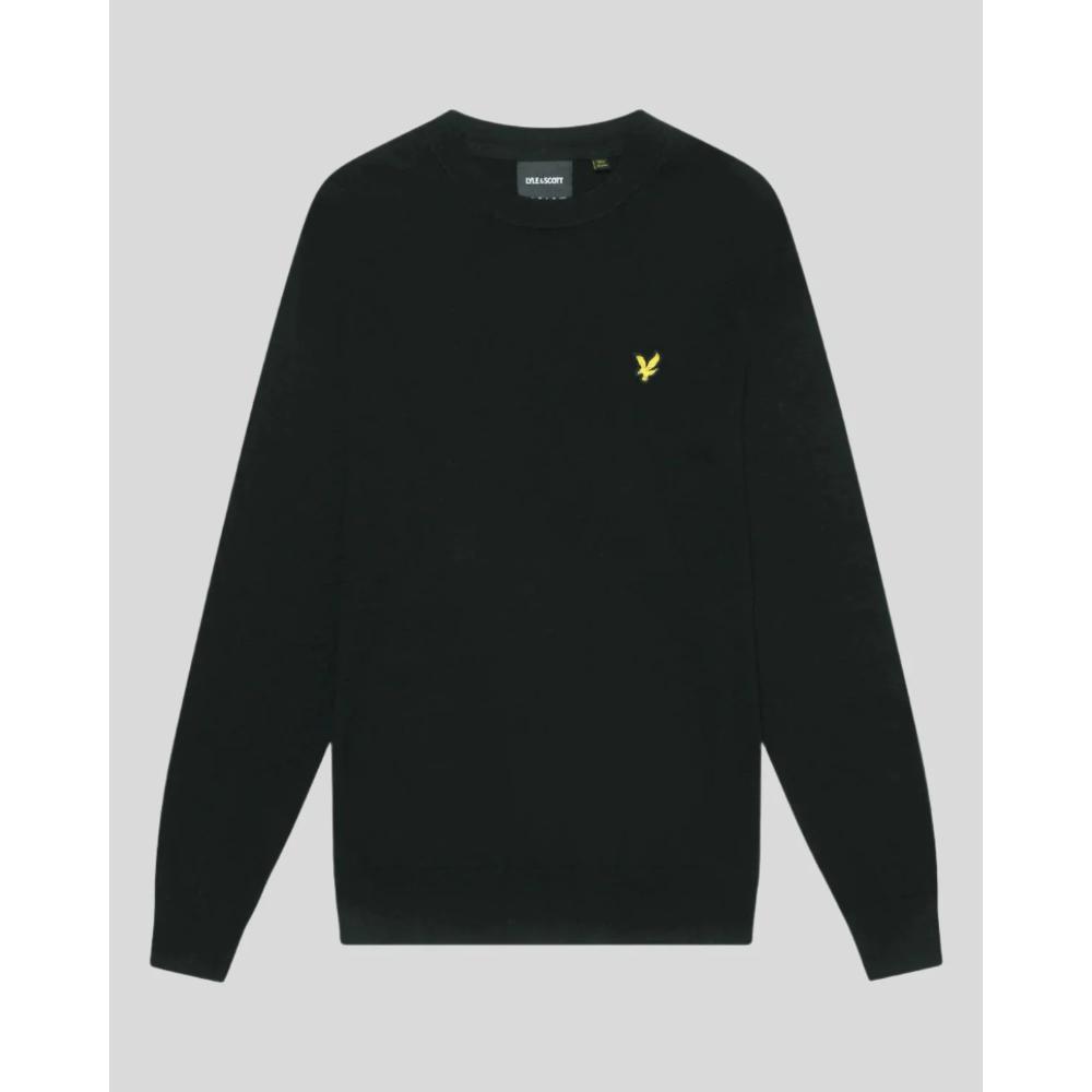 Lyle & Scott Maglione Cotton Merino Black