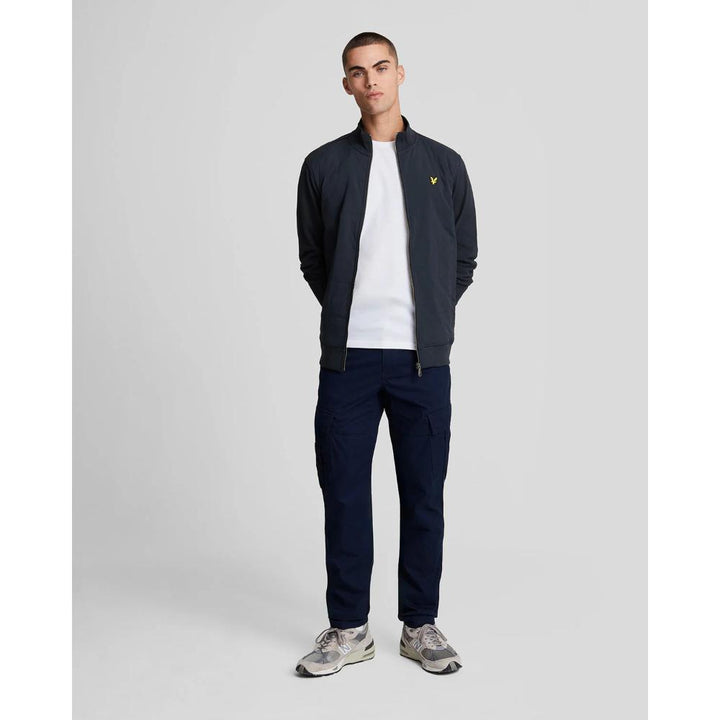 Lyle & Scott Felpa Ibrid Baffled Navy