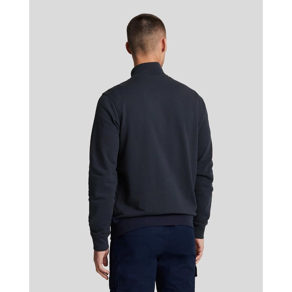 Lyle & Scott Felpa Ibrid Baffled Navy