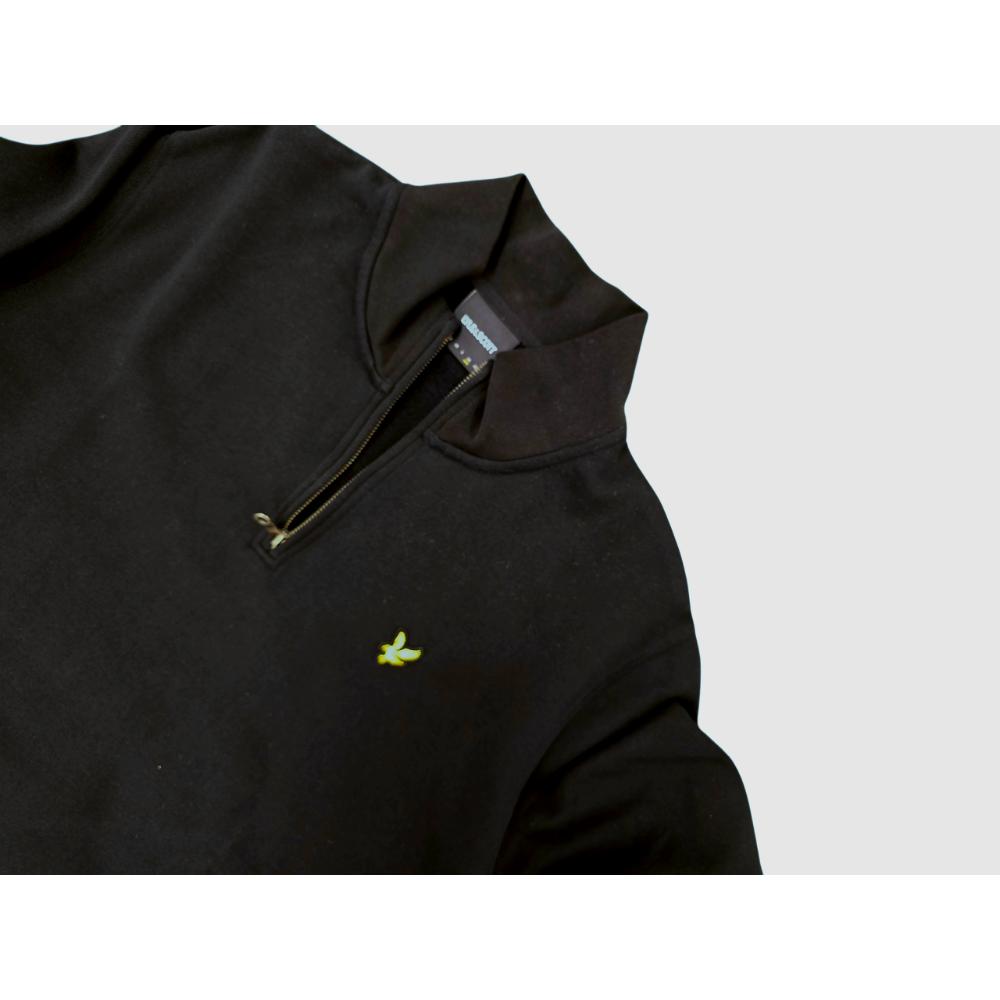Lyle Scott Felpa Zip Black Uomo