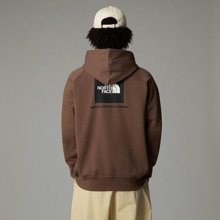 The North Face Felpa Con Cappuccio Maniche Raglan Redbox Uomo Smokey Brown