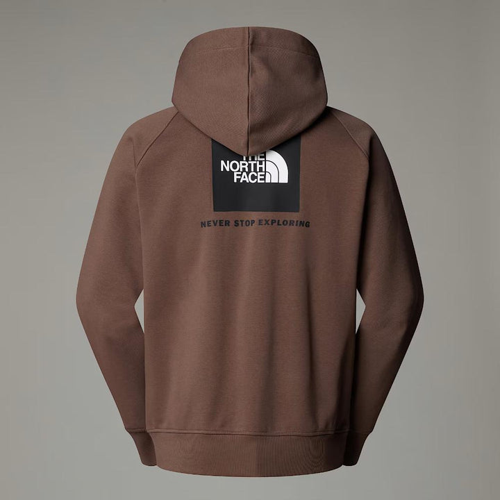 The North Face Felpa Con Cappuccio Maniche Raglan Redbox Uomo Smokey Brown