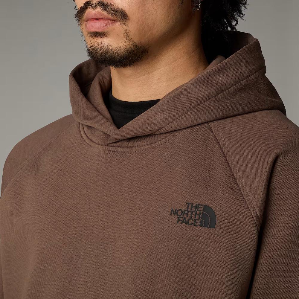 The North Face Felpa Con Cappuccio Maniche Raglan Redbox Uomo Smokey Brown