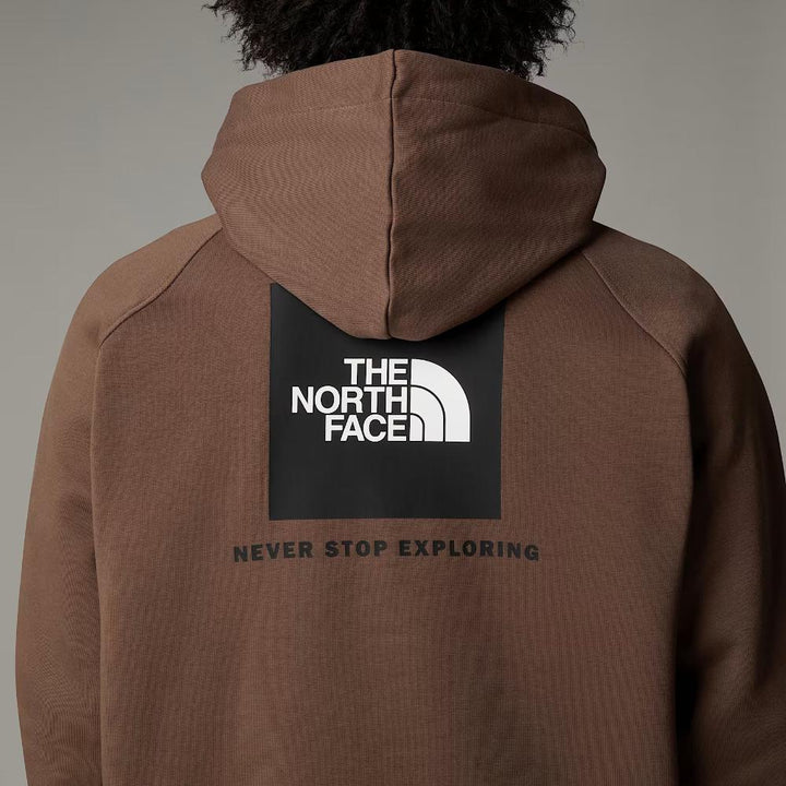 The North Face Felpa Con Cappuccio Maniche Raglan Redbox Uomo Smokey Brown