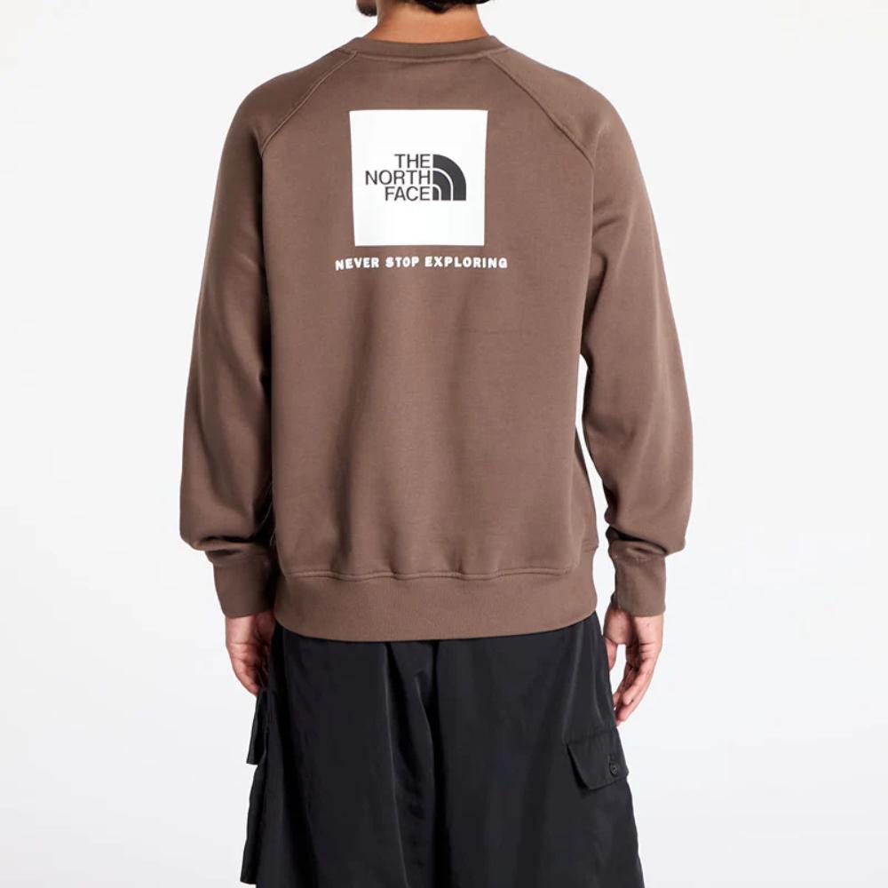 The North Face Felpa Uomo Raglan Redbox-Smokey Brown