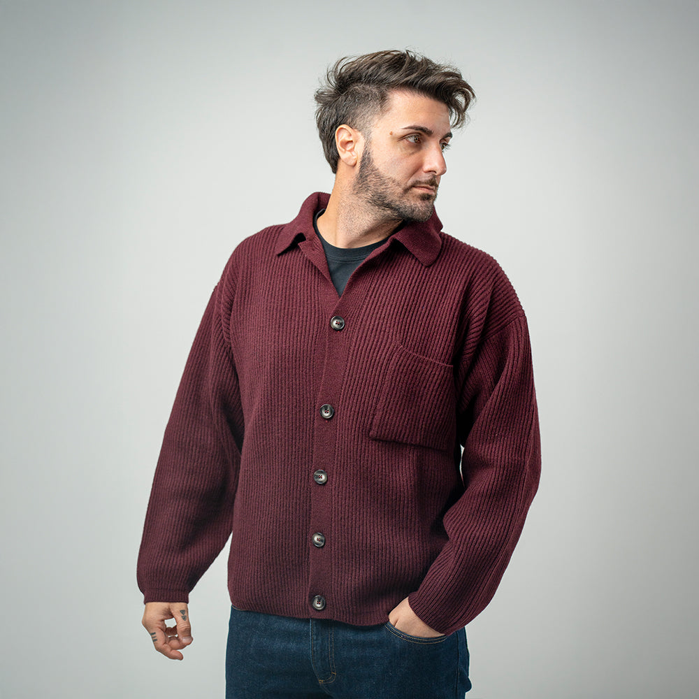 Amaranto Cardigan Melanzana