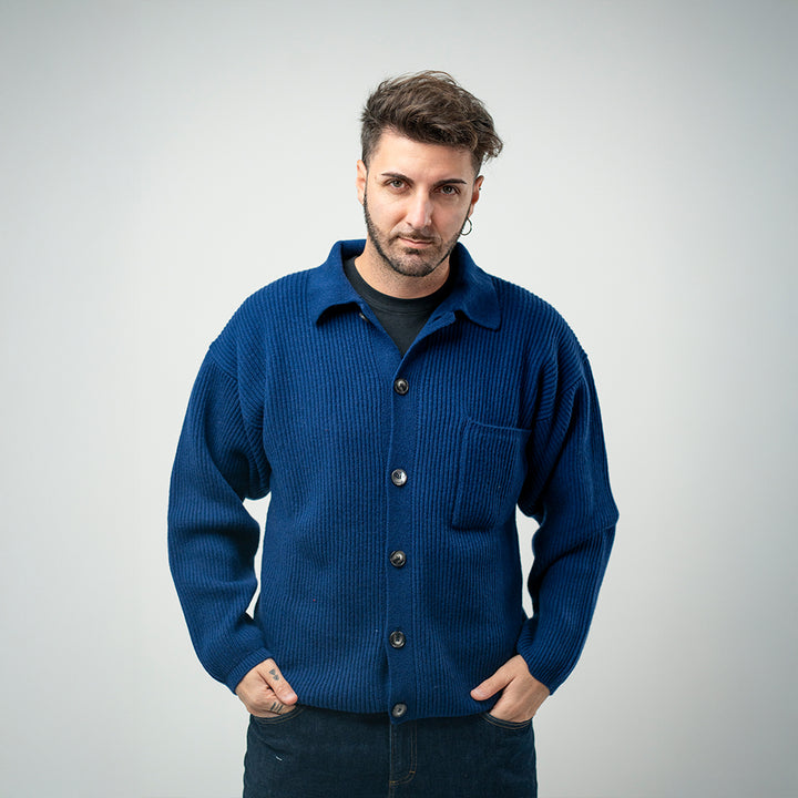 Amaranto Cardigan Royal Navy