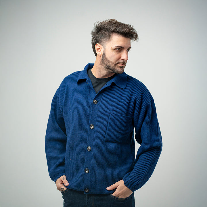 Amaranto Cardigan Royal Navy