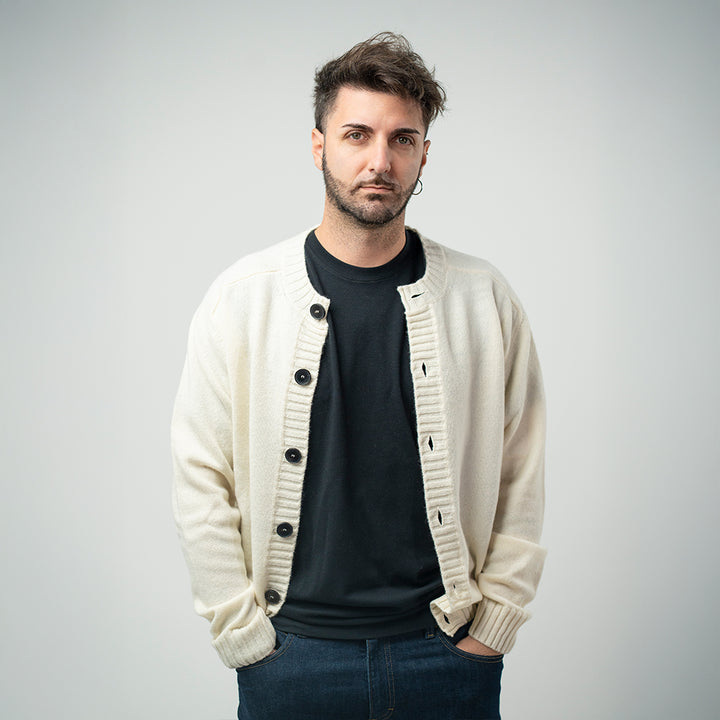 Amaranto Cardigan Coreana Panna