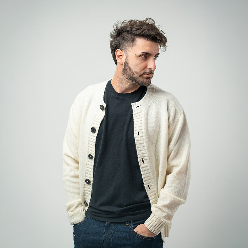 Amaranto Cardigan Coreana Panna