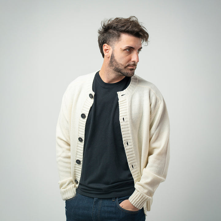 Amaranto Cardigan Coreana Panna