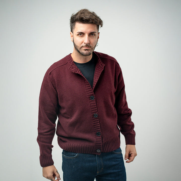 Amaranto Cardigan Coreana Melanzana