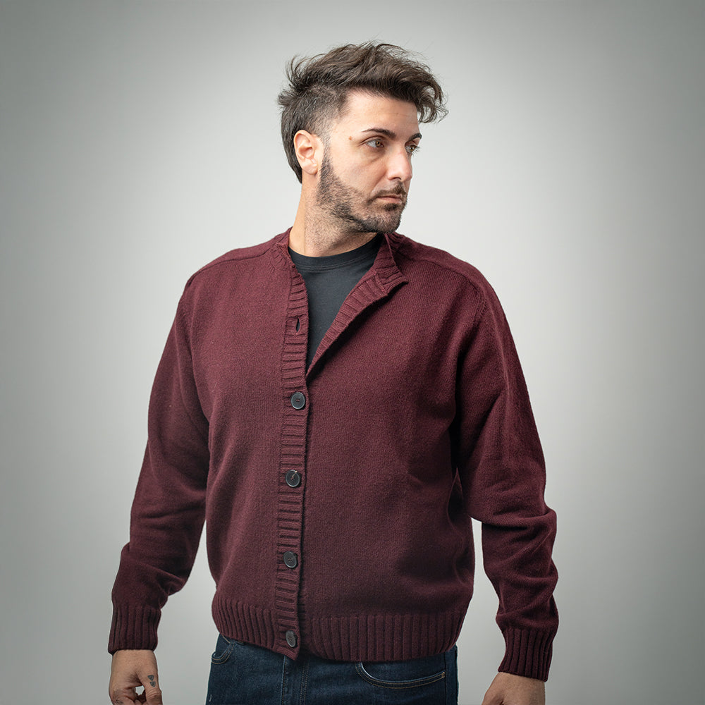 Amaranto Cardigan Coreana Melanzana