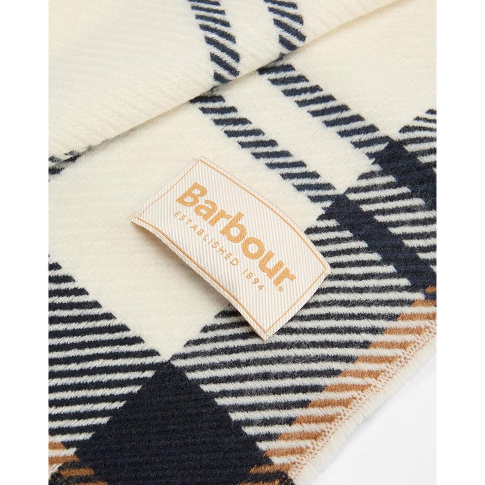 Barbour Set Regalo Berretto Pendle e Sciarpa Blair Hessian Navy