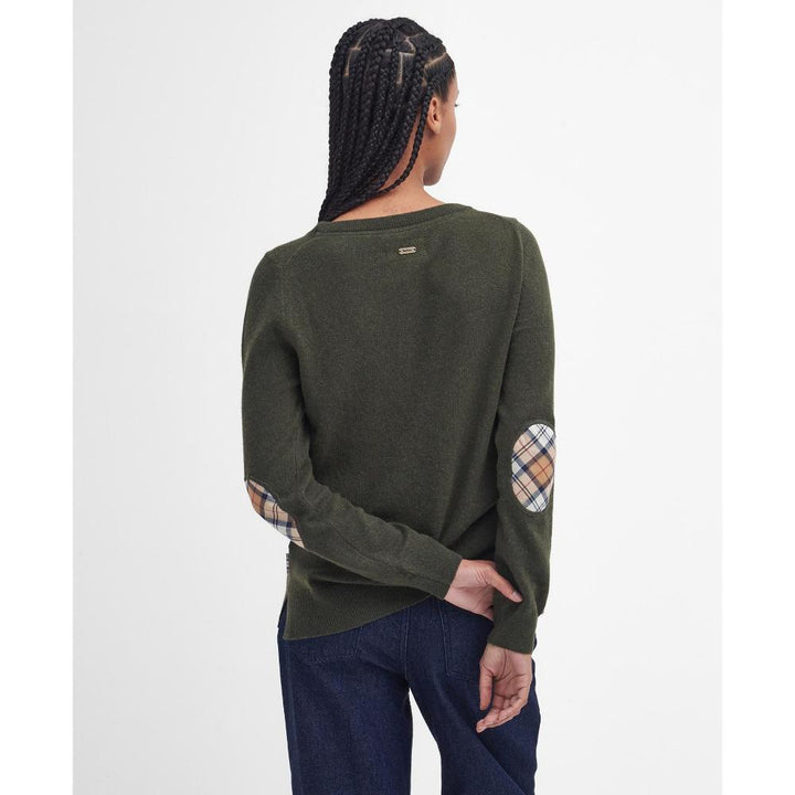 Barbour Maglione Pendle Crew Knit Olive