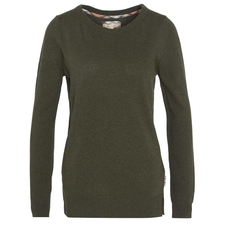 Barbour Maglione Pendle Crew Knit Olive