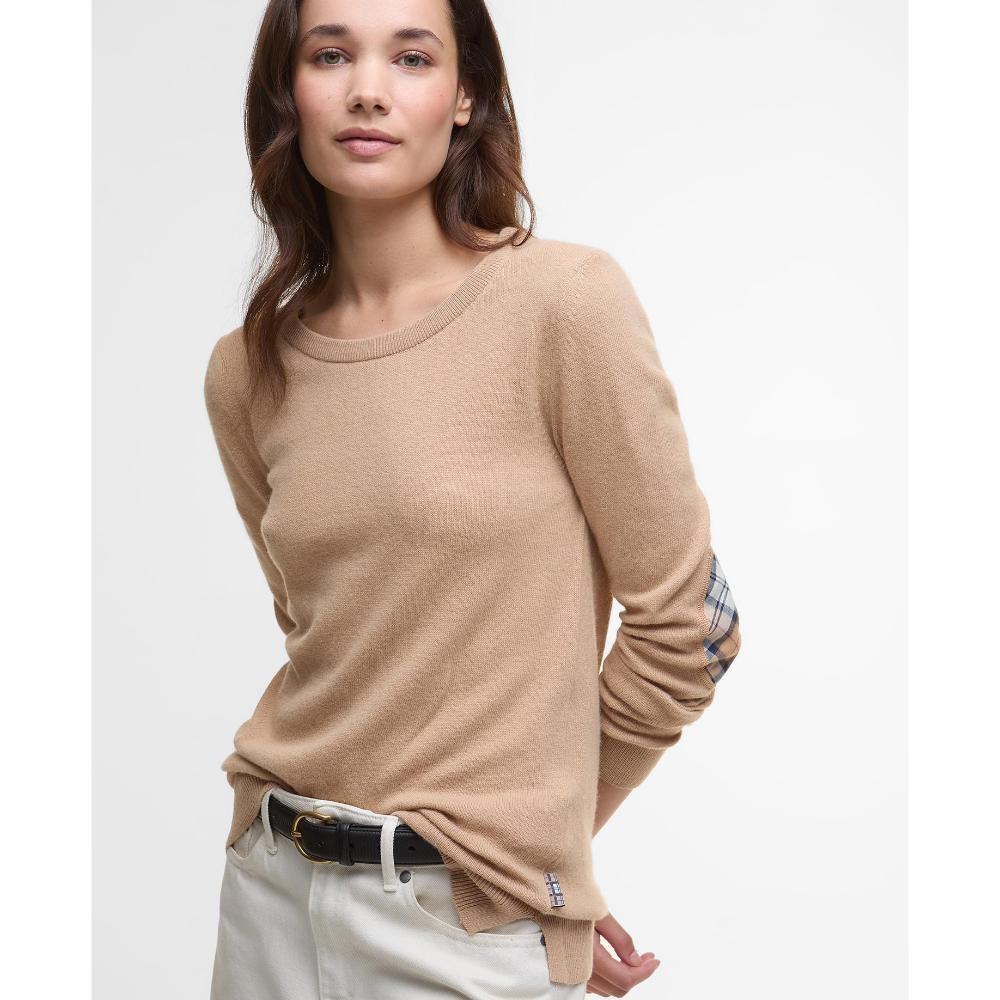 Barbour Maglione Pendle Crew Beige