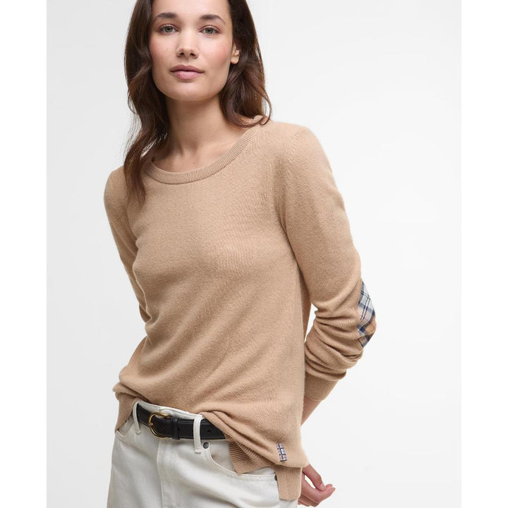 Barbour Maglione Pendle Crew Beige