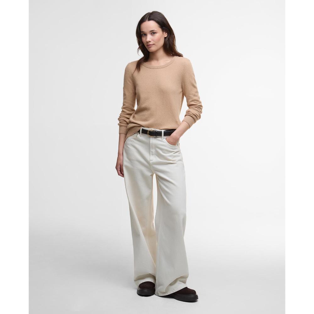 Barbour Maglione Pendle Crew Beige
