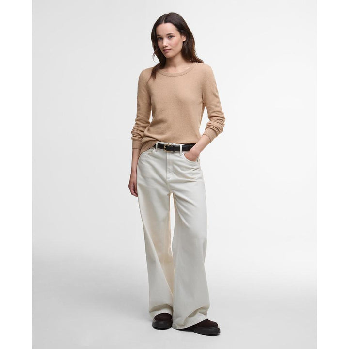 Barbour Maglione Pendle Crew Beige